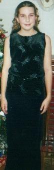 I hate dresses. This is me before a Christmas concert. My advice: NEVER try to play the drums with a skirt on!